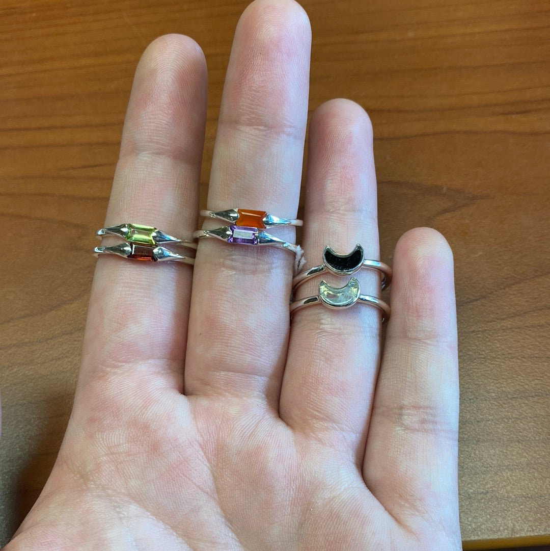 Sterling silver rings Mountain Mineral Market